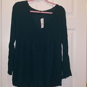 Kendall & Kylie teal romper Sz S NWT